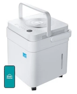 Deshumidificador Midea Cube 20 pintas para sótano 1.500 m² Ft. Smart con manguera de drenaje Foto 1 de 3