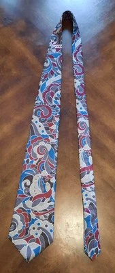 Gravata masculina vintage Art Deco anos 1990 - 2000  - Imagem 1 de 4