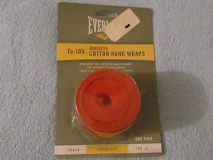 Everlast Advanced Red COTTON HAND WRAPS; Ta: 108; New, Never Used! - Picture 1 of 2