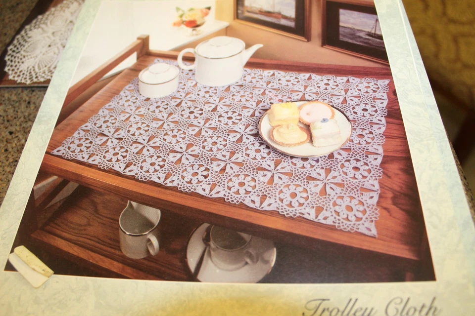 Coats Opera Crochet Pattern A250-156 Trolley Cloth Doiley - Image 1 of 1