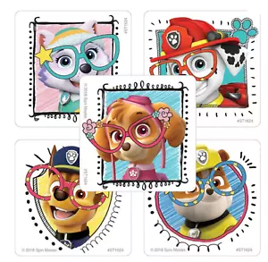 25 Paw Patrol Pups With Glasses / Vision Stickers, 2.5"x2.5" each - Picture 1 of 1
