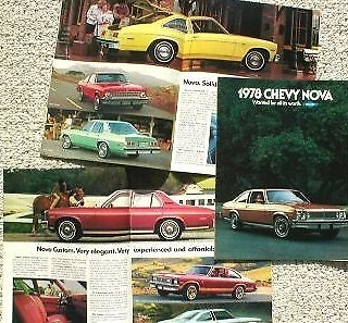 Chevrolet Chevy 1978 NOVA folleto/folleto/folleto/catálogo: RALLY, Foto 1 de 1