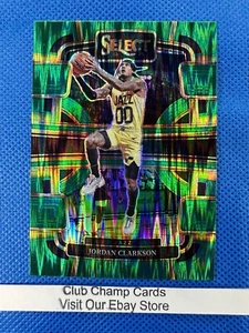 2023-24 #33 Jordan Clarkson Panini Select Concourse Shock Green Prizm Jazz - Picture 1 of 2