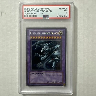 2005 YuGiOh Blue Eyes Ultimate Dragon JUMP PSA 3VG - Image 1 of 2