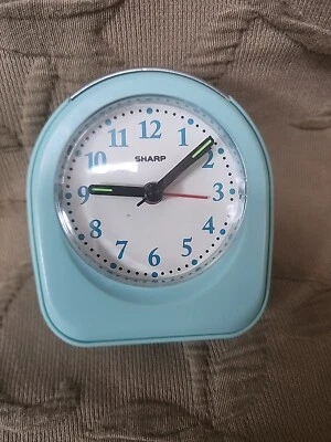 Sharp Travel Alarm Clock with Light  Quartz Analog Model SPC844 - Tested - Works - Image 1 of 4