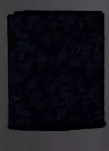 1 yard fabric burnout velvet navy nylon spandex 54" wide - Picture 1 of 3