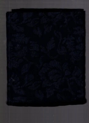 1 yard fabric burnout velvet navy nylon spandex 54" wide - Image 1 of 3