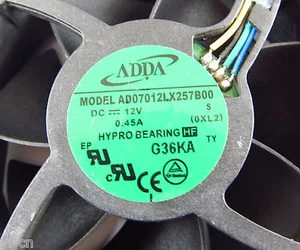 1pc ADDA DC Cooling fans AD07012LX257B00 70x70x25mm 7025 12V 0.45A 4pin/wire - Picture 1 of 7