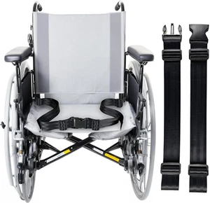 Adjustable 2-Point Wheelchair Safety Lap Belt – Anti-Fall Seat Belt for Seniors - Picture 1 of 12