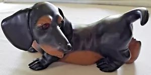 FIGURA DE COLECCIÓN 1988 ESTATUARIA UNIVERSAL PERRO DACHSHUND #205 11 3/4"" DE LARGO - Imagen 1 de 6