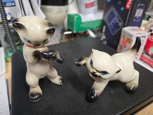 2 vtg ceramic cats - Picture 1 of 2