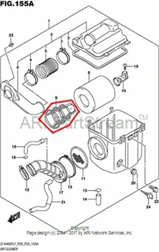 NEW OEM SUZUKI KING QUAD EIGER 400 AIR FILTER HOLDER CAGE Foto 1 de 1