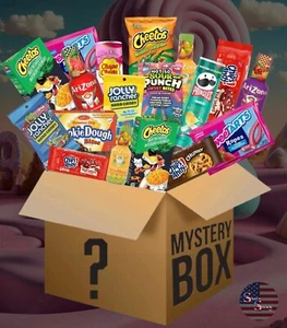 Amerikanische Süßigkeiten, Crisps & Getränke Geschenkbox klein USA Import Keks Teigbisse - Bild 1 von 1