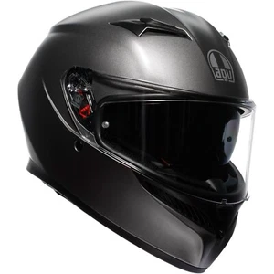 Motorrad Helm XL - AGV K3 Solid Integralhelm mit Sonnenblende - luna grau matt - Bild 1 von 7