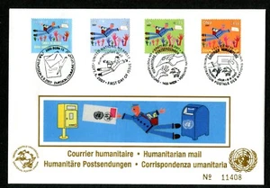 UNITED NATIONS 2007, "HUMANITARIAN MAIL" - 3 ADM. & SWITZERLAND ON A LARGE F.D.C - Picture 1 of 1
