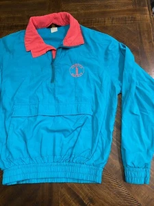 Vintage Conoco Safety Windbreaker Jacket Size Medium  - Picture 1 of 5