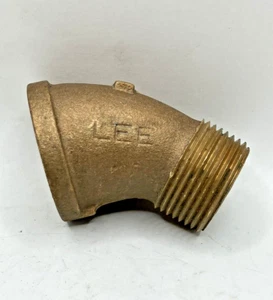 Lee 1" Zoll Messing Straße 90 Grad Bogen Außen x Innengewinde IPS *Menge (7) - Bild 1 von 6
