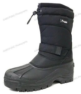 Brand New Mens Snow Boots Insulated Waterproof Heavy Duty Thermolite Winter Shoe - Picture 1 of 59