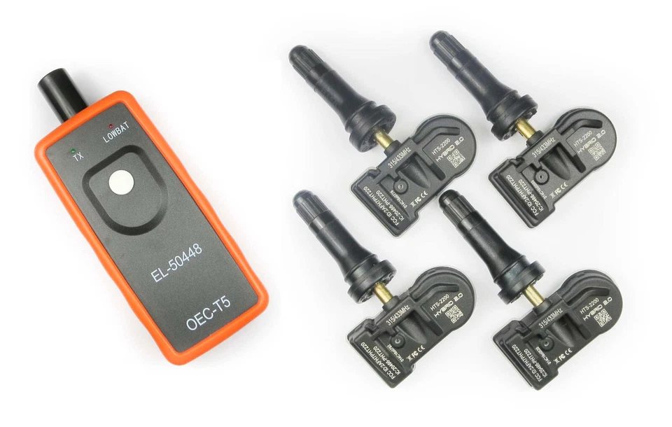 2022 2023 GMC Sierra 1500 2500 3500 New 433mhz TPMS Set & TPMS Reset Tool - Image 1 of 1