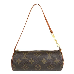 Auth Louis Vuitton Papillon Attached Pouch Bag Monogram Handbag - Picture 1 of 16