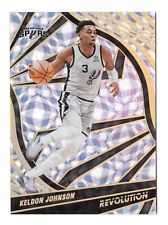 Keldon Johnson 2021-22 Revolution Asia Holo Gold #'d 1/1 San Antonio Spurs