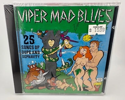 Viper Mad Blues : 25 Songs of Dope and Depravity [SUPER RARE NEW CD 1991] SEALED - Image 1 of 4