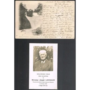 CERISEY CPA "PRÉCURSEUR" Écrite par René TULET à Joseph LAVINAUD de POUSSAN 1902 - Picture 1 of 2