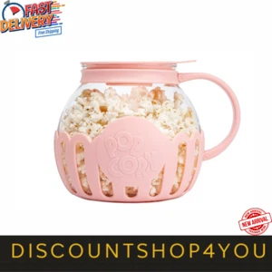 Paris Hilton Microwave Popcorn Popper, Dishwasher Safe, 3.3-Quart, Pink - Picture 1 of 7