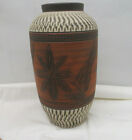 Design Keramik Bodenvase Vase „Blten Braun“ signiert – Studiokeramik – 42x20 cm