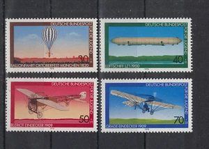 Germany 1978 Zeppelin, Balloon, Ascent, Airship, Monoplanes of Stamps MNH - Picture 1 of 1
