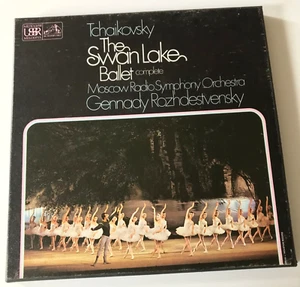 SLS 795/3 Tchaikovsky Swan Lake Moscow RSO Rozdestvensky 3 LP Vinyl ASD BOX SET - Picture 1 of 10
