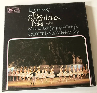 SLS 795/3 Tchaikovsky Swan Lake Moscow RSO Rozdestvensky 3 LP Vinyl ASD BOX SET - Image 1 of 4