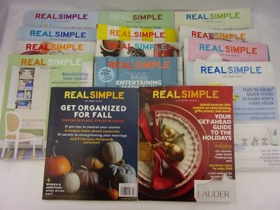 Real Simple Magazines 2004-2015 Lot of 14 Lifestyle Fashion Recipes Financial - Image 1 of 4