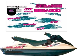 SEADOO GTX 1996 Graphics / Decal / Sticker Kit - Picture 1 of 5