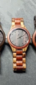 Mens watch Exotic hardwood watch (zebra & maple ) NEW & BOXED - Picture 1 of 4
