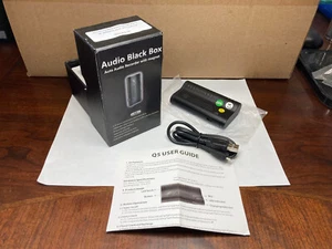 AUDIO BLACK BOX VOICE ACTIVATED COVERT VOICE RECORDER w/MAGNETS #SB-QX5555 (SS2) - Picture 1 of 12