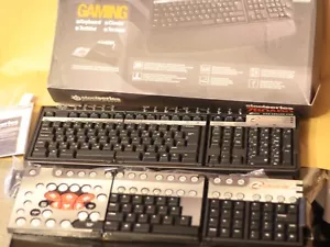 RARE SteelSeries ZBoard Gaming Keyboard + keyset. complete - Picture 1 of 15