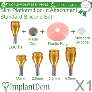 1x Conjunto de accesorio de localizador de plataforma delgada de silicona estándar accesorio dental hexagonal - Imagen 1 de 13
