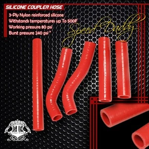 BOLT-ON REPLACEMENT 3MM RED SILICONE RADIATOR HOSE FOR JDM 06-08 KTM 250 SXF - Picture 1 of 1