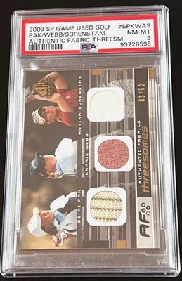 2003 SP GAME USED GOLF 3/50#SPKWAS SORENSTAM/ W/PAK ROOKIE PSA 8 POP 2 -4 HIGHER - Image 1 of 4