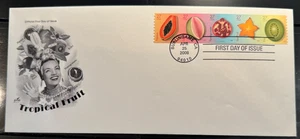 #4258-4662a  ArtCraft  TROPICAL FRUIT Coil strip of 5 on single  FDC Perfect! - Picture 1 of 1
