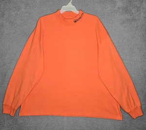 Beretta Firearms Orange Long Sleeve Mock Neck Sweatshirt - Men's 3XL - Cotton - Picture 1 of 9