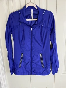 Chaqueta de correr ligera para mujer Lululemon talla 8 - azul cobalto - Imagen 1 de 12