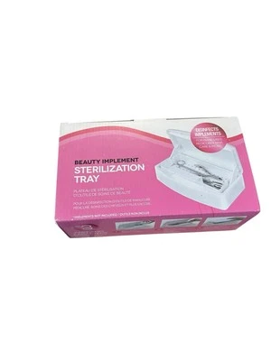Bandeja de esterilización Beauty Implement desinfecta manicura pedicura herramienta vendedor de EE. UU. Foto 1 de 4