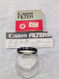 Canon Y1 1.5x Light Yellow 55mm Lens Filter Genuine W/ CASE + GENUINE BOX MANUAL - Picture 1 of 6