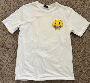 Coney Island Picnic Smiley Face T-Shirt Retro Hot Dog size large - Picture 1 of 5