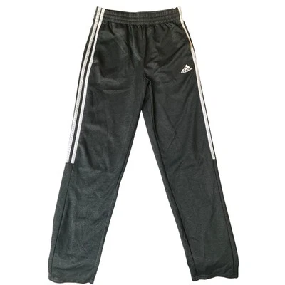 Adidas Big Kid Pants size L (14/16) Gray with Side Stripes Elastic Waist Active - Image 1 of 4