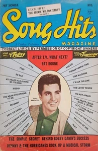 Song Hits Magazine Pat Boone Teddy Randazzo Bobby Darin November 1960 d7 - Picture 1 of 4