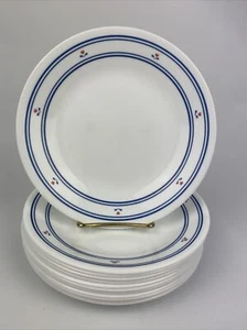Corelle Country Hearts Bread Dessert Plates 6 3/4" (set of 11) Nice! - Picture 1 of 7