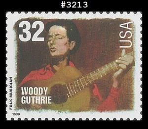 USA4 #3213 MNH Folk Musicians Woody Guthrie - Imagen 1 de 1